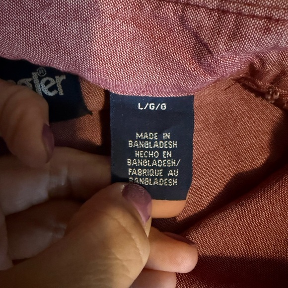 Wrangler pearl snap button shirt • Men’s large - Picture 4 of 8